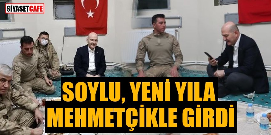 Bakan Soylu, yeni yıla Mehmetçikle girdi!