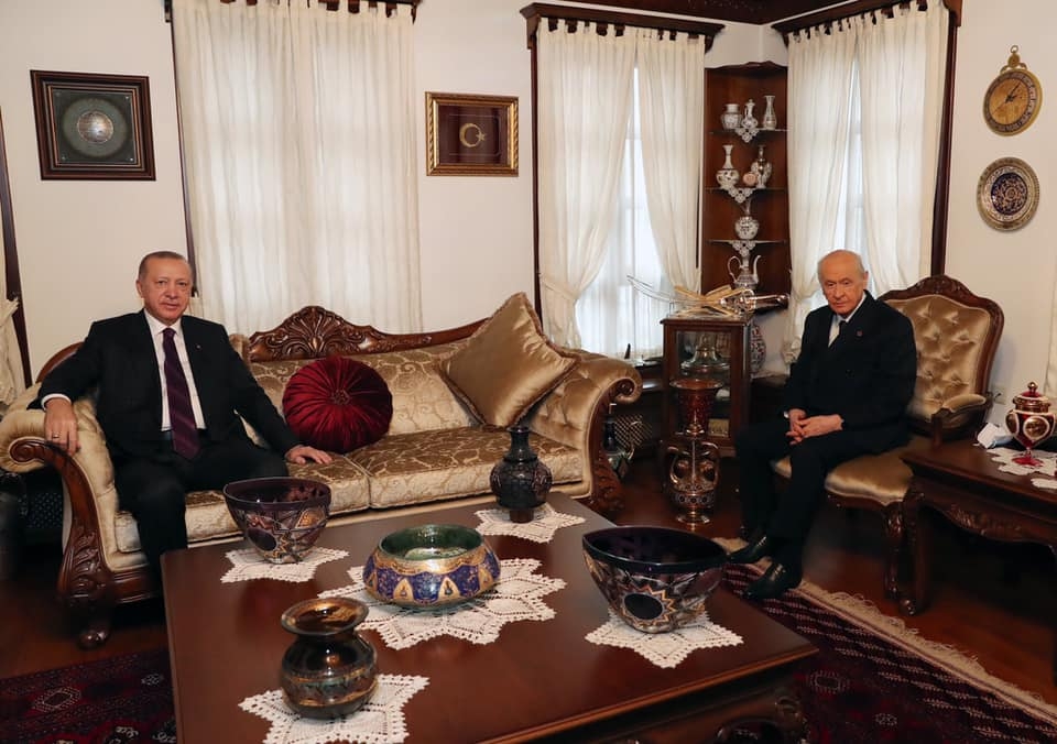 Erdoğan ve Bahçeli’nin ev ziyaretinden kareler 4