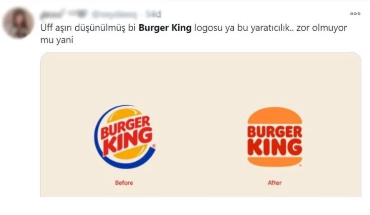 20 yıl aradan sonra logosunu değiştiren Burger King alay konusu oldu! 20