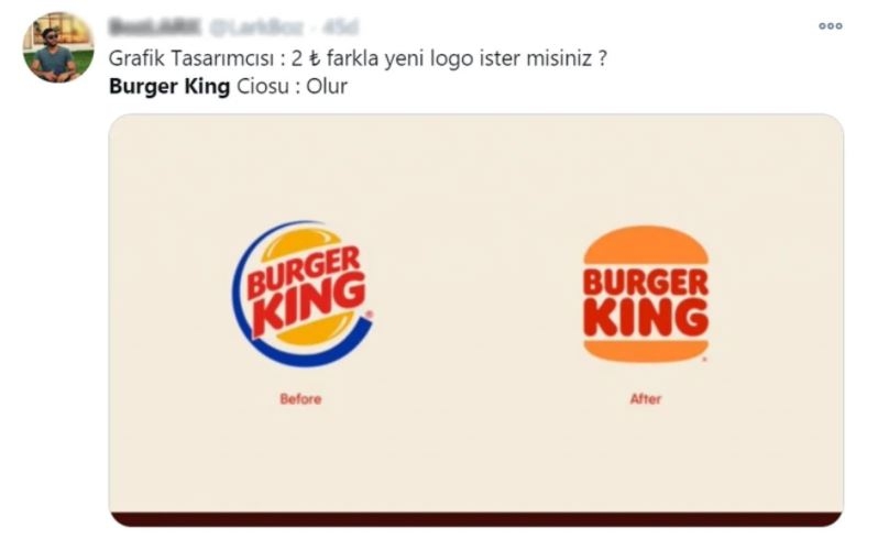 20 yıl aradan sonra logosunu değiştiren Burger King alay konusu oldu! 5