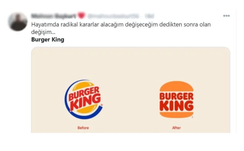 20 yıl aradan sonra logosunu değiştiren Burger King alay konusu oldu! 7