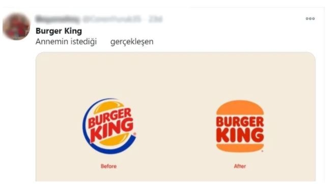 20 yıl aradan sonra logosunu değiştiren Burger King alay konusu oldu! 9