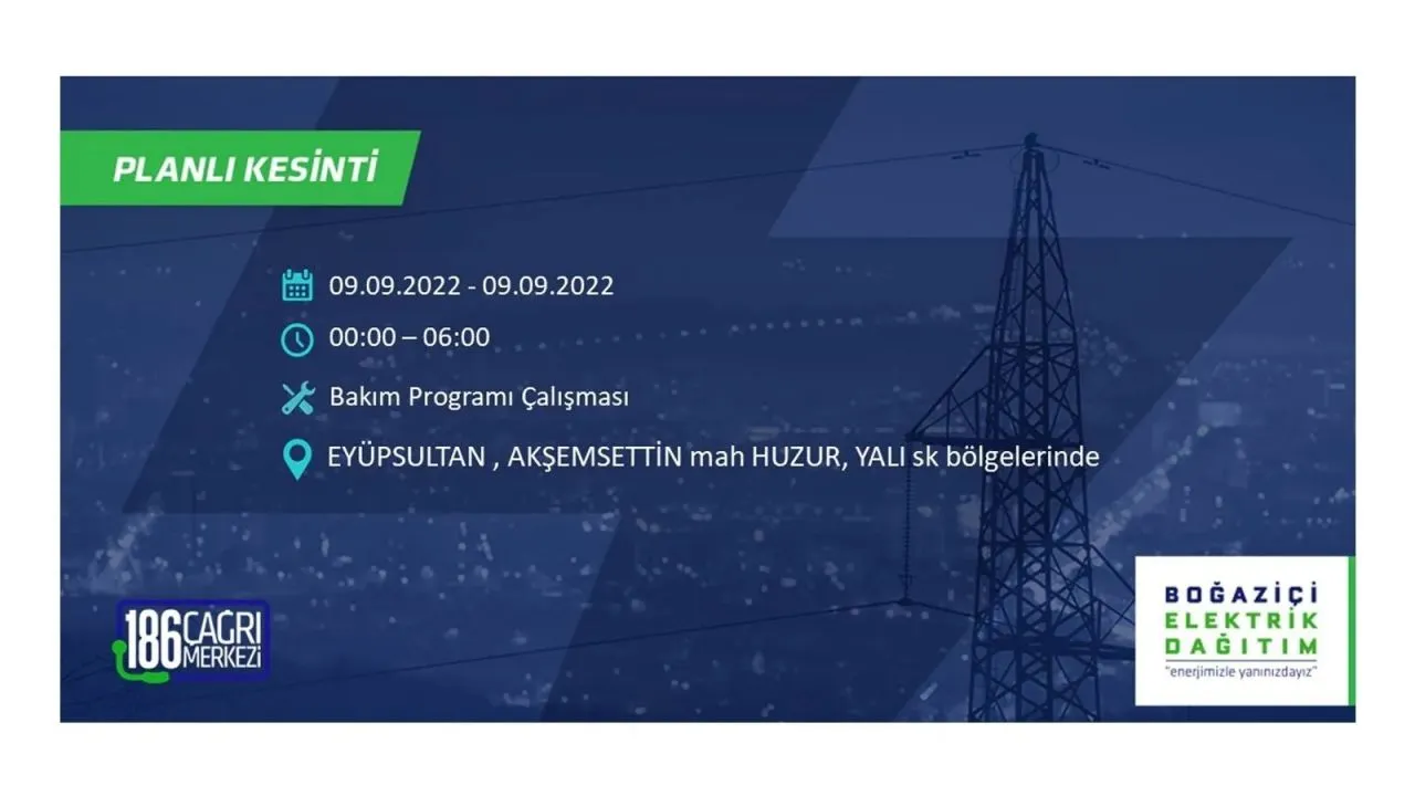 İstanbul'da dev elektrik kesintisi: 3 gün boyunca elektrik verilmeyecek 29