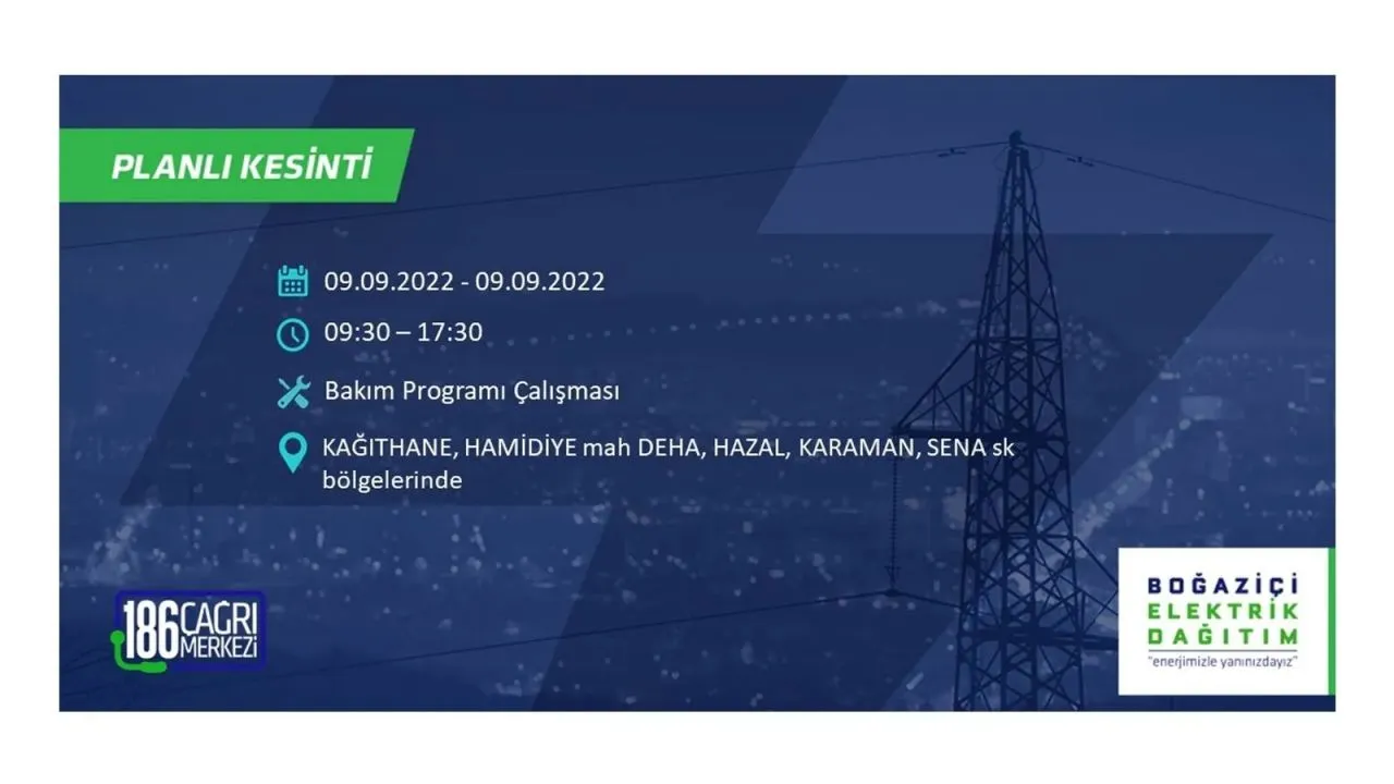 İstanbul'da dev elektrik kesintisi: 3 gün boyunca elektrik verilmeyecek 33