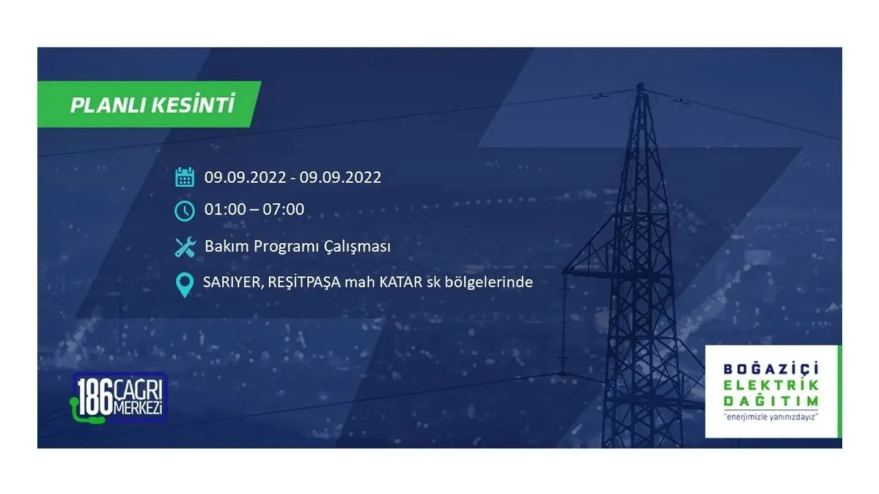 İstanbul'da dev elektrik kesintisi: 3 gün boyunca elektrik verilmeyecek 36
