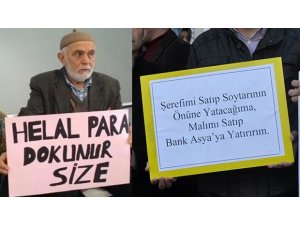 Bank Asya müşterilerinden AKP'ye anlamlı göndermeler