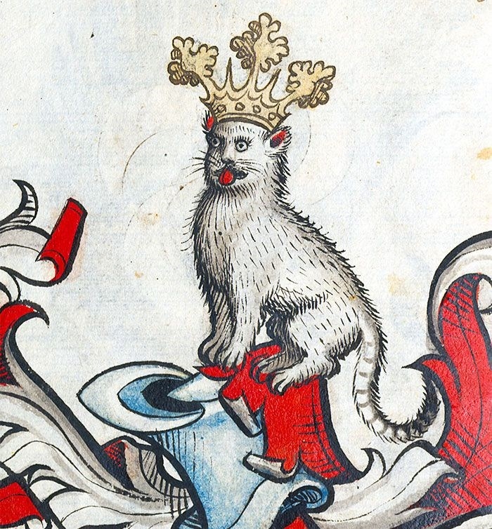 Ortaçağ ressamlarından korkutucu kedi figürleri 17