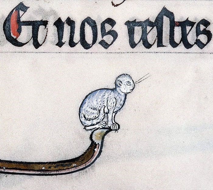 Ortaçağ ressamlarından korkutucu kedi figürleri 19