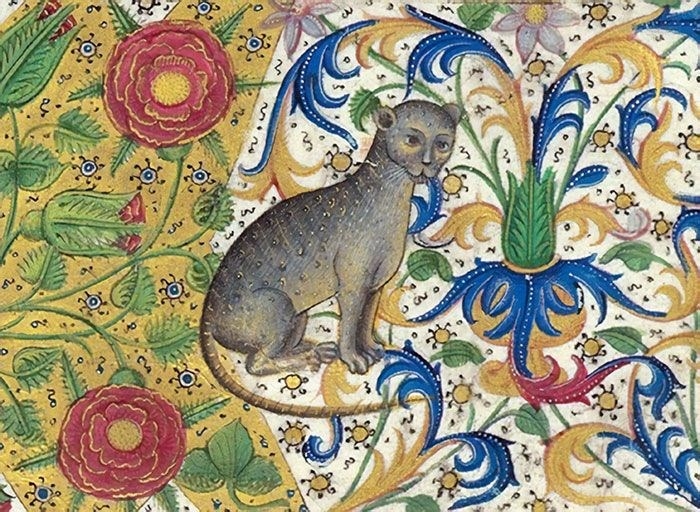 Ortaçağ ressamlarından korkutucu kedi figürleri 21