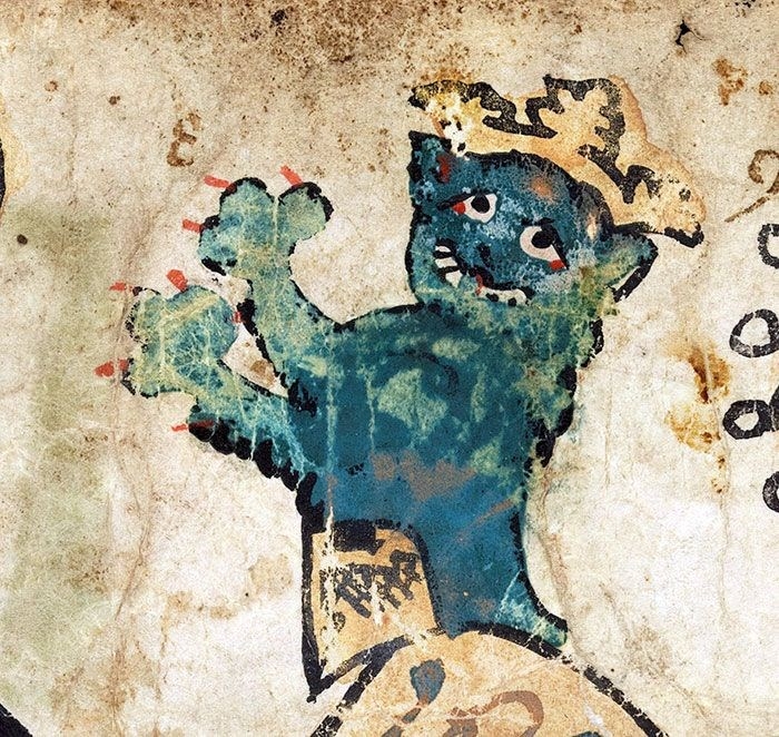 Ortaçağ ressamlarından korkutucu kedi figürleri 38