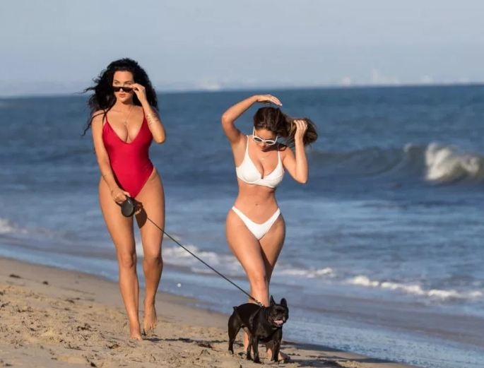 Kardashian'ın kankaları plajı salladı 10