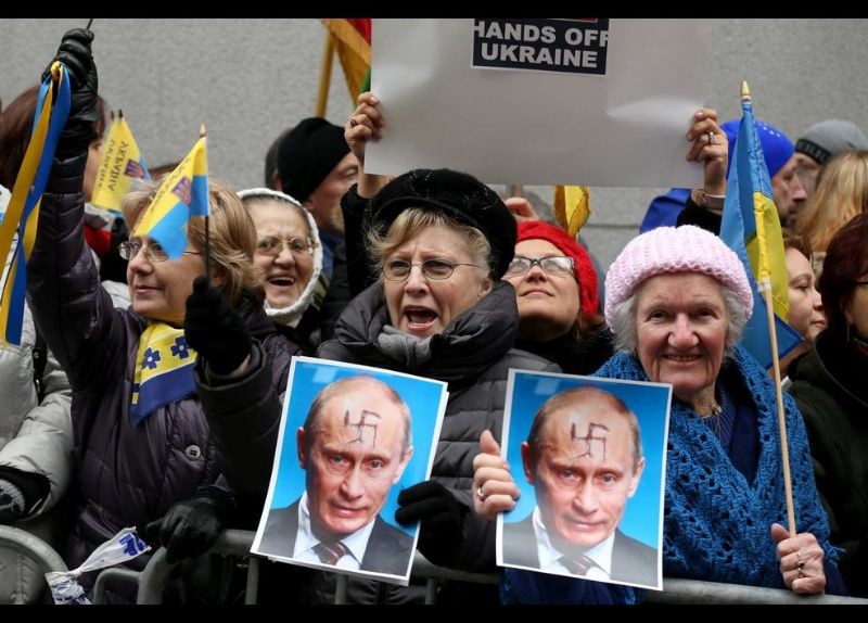 Kırım Türkleri ABD'de Rusya'yı Protesto etti 10