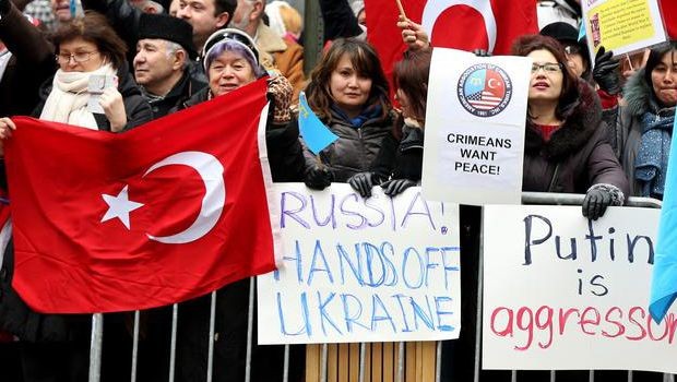 Kırım Türkleri ABD'de Rusya'yı Protesto etti 21