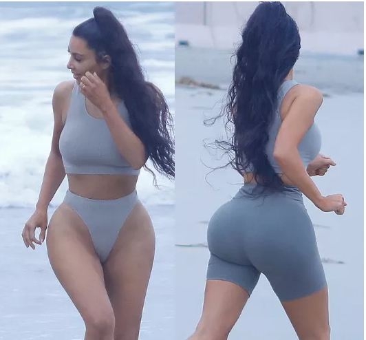 Kardashian sahilde spor yaptı! 12