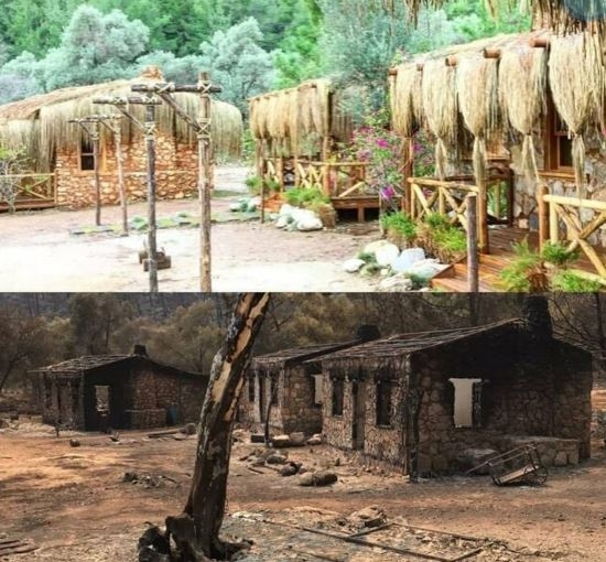 'Mandıra Filozofu' filminin çekildiği bölge yangında kül oldu! 4