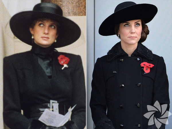 Lady Diana ve Kate Middleton'un stil benzerliği 12