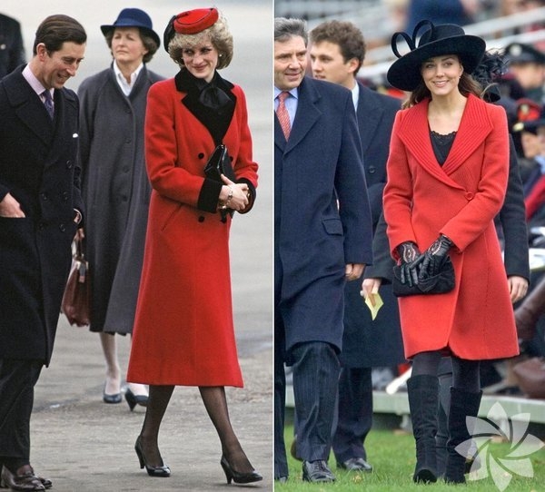 Lady Diana ve Kate Middleton'un stil benzerliği 14