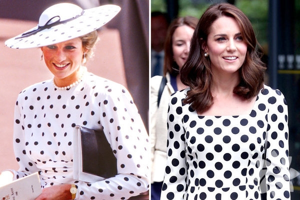 Lady Diana ve Kate Middleton'un stil benzerliği 15