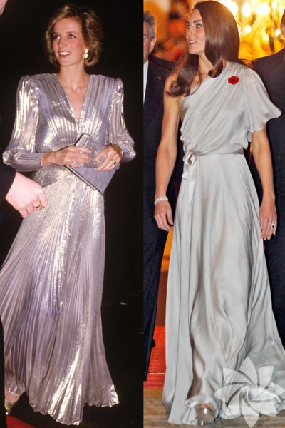 Lady Diana ve Kate Middleton'un stil benzerliği 19