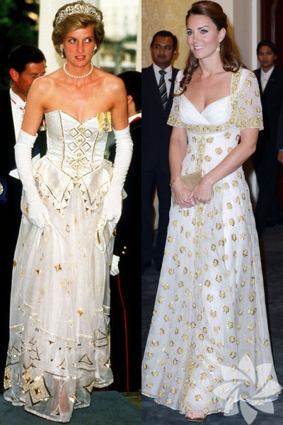 Lady Diana ve Kate Middleton'un stil benzerliği 23