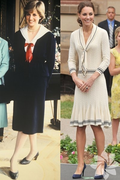 Lady Diana ve Kate Middleton'un stil benzerliği 3