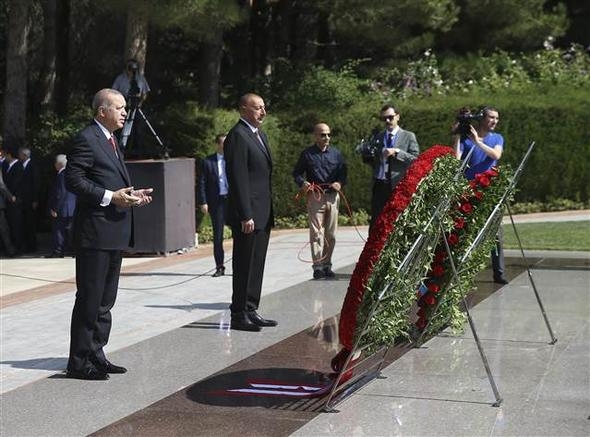 Erdoğan Bakü'nün kurtuluşunun 100. yıl dönümünde Azerbaycan'da 7