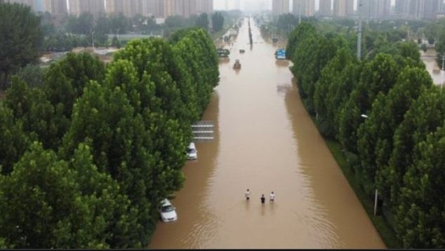 Sel felaketi Çin'i böyle vurdu 7