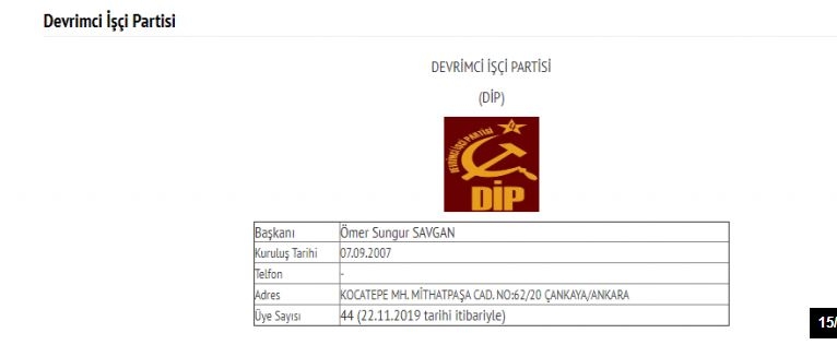 İşte Türkiye'deki 78 partinin son üye sayıları 15