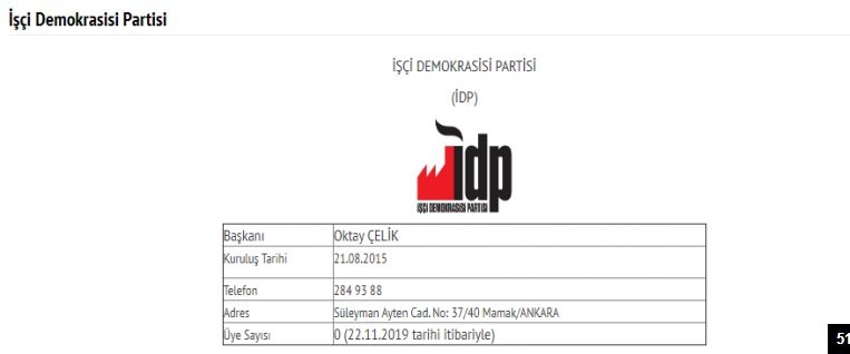 İşte Türkiye'deki 78 partinin son üye sayıları 51