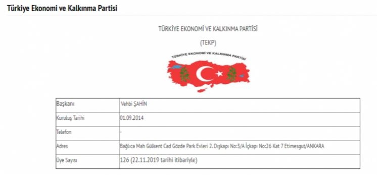 İşte Türkiye'deki 78 partinin son üye sayıları 76