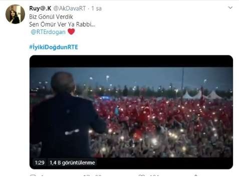 Erdoğan'a doğum günü için mesaj yağdı! #İyikiDoğdunRTE 2