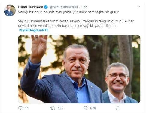 Erdoğan'a doğum günü için mesaj yağdı! #İyikiDoğdunRTE 3
