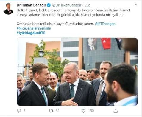Erdoğan'a doğum günü için mesaj yağdı! #İyikiDoğdunRTE 6