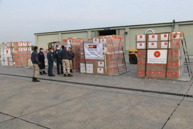 Türkiye'den İspanya ve İtalya'ya  yardım paketleri gönderildi 3