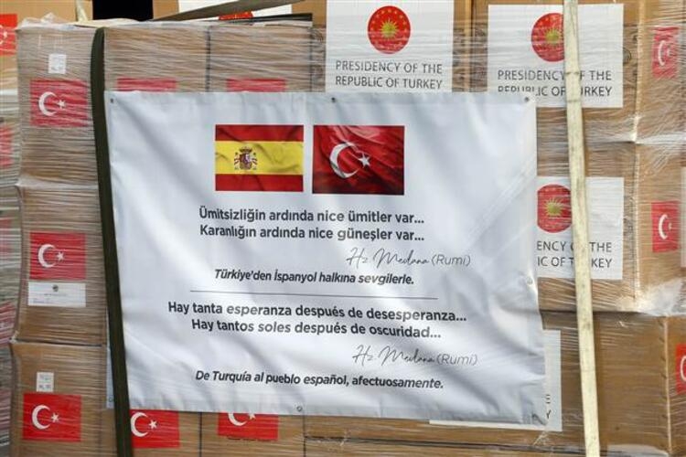 Türkiye'den İspanya ve İtalya'ya  yardım paketleri gönderildi 8