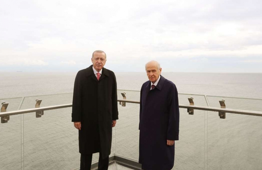 Erdoğan ve Bahçeli, Demokrasi ve Özgürlükler Adası'nı gezdi 5