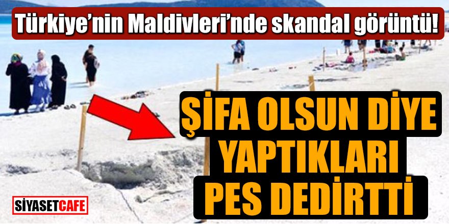 Türkiye’nin Maldivleri’nde skandal görüntü!