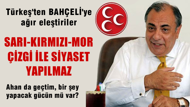 Türkeş: Buraya sarı çizgiyi çizdim