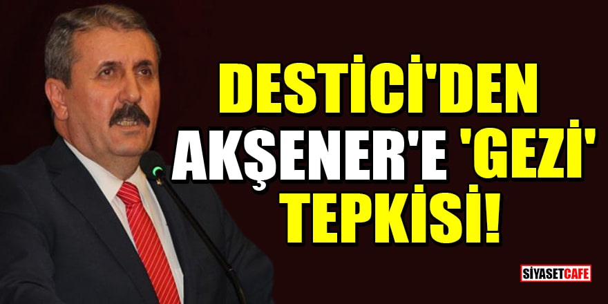 Destici'den Akşener'e 'Gezi' tepkisi!