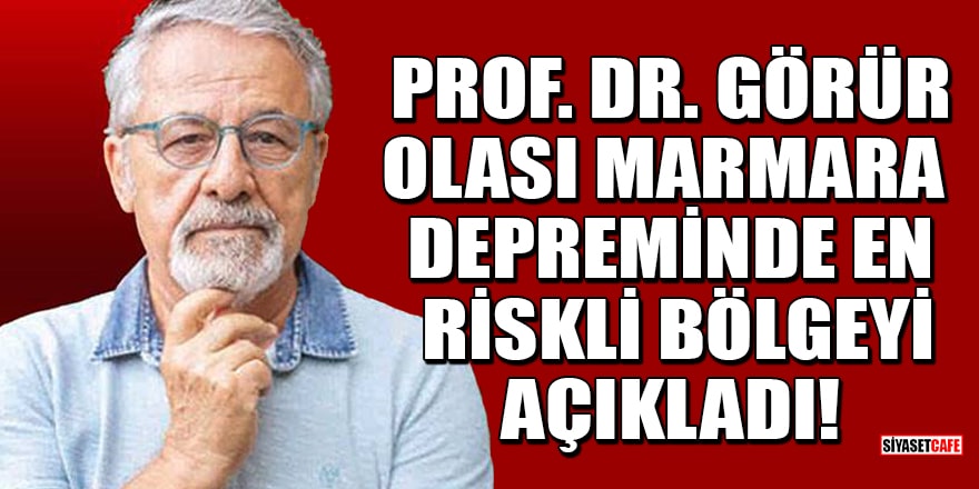 Prof. Dr. Naci Görür, olası Marmara depreminde en riskli bölgeyi açıkladı!