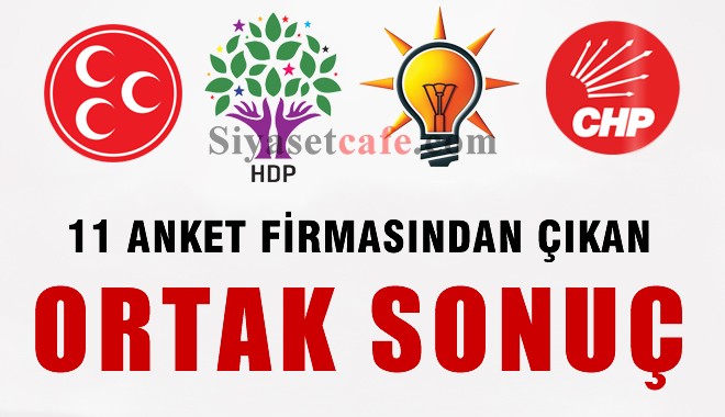 11 Ayrı Anketten Çıkan Ortak 1 Kasım Sonucu
