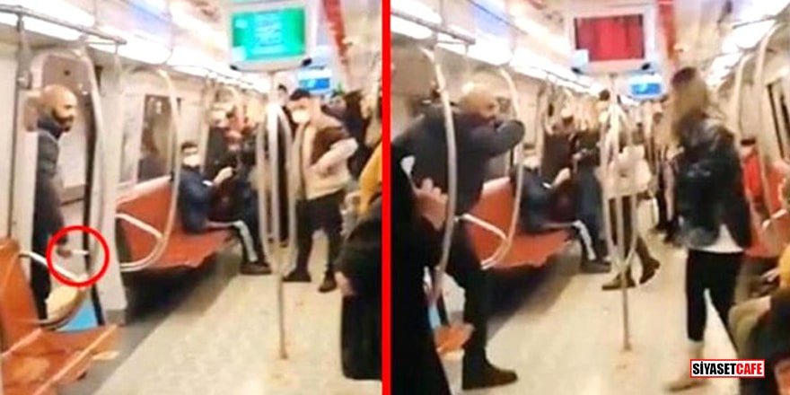 Kadıköy metrosunda bıçak çeken saldırgan tahliye edildi