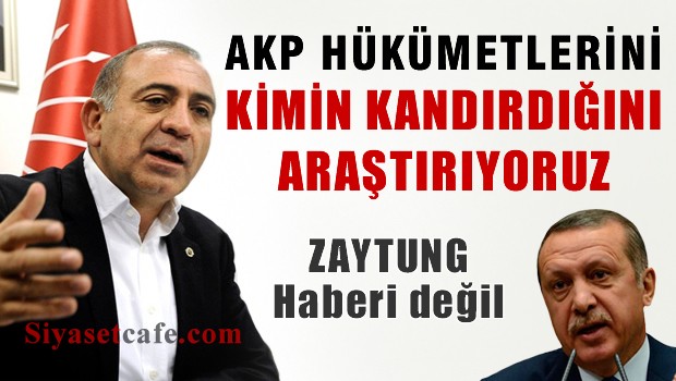 Gürsel Tekin: İktidarı Kimin Kandırdığını Araştırıyoruz