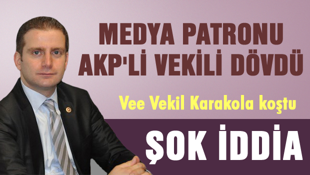 Medya Patronu AKP'li vekili dövdü