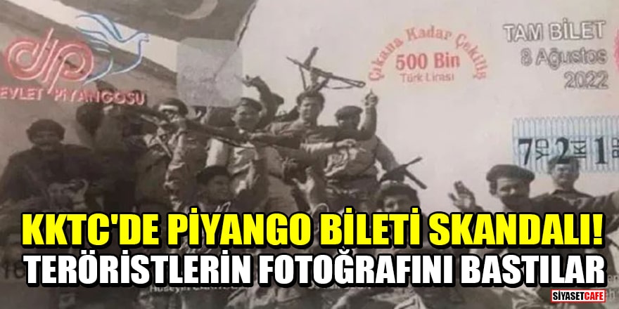 Kuzey Kıbrıs'ta piyango bileti skandalı! EOKA'lı teröristlerin fotoğrafını bastılar