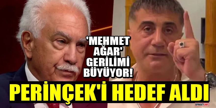 'Mehmet Ağar' gerilimi büyüyor! Sedat Peker bu kez Doğu Perinçek'i hedef aldı