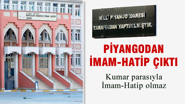 Piyangodan İmam Hatip çıktı