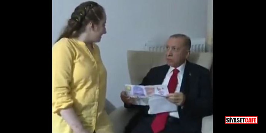 Erdoğan'dan kendisine 'Miniciksin' diyen kıza güldüren yanıt: 'Ne miniği 1.85 boyundayım'