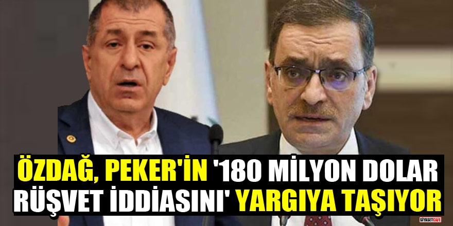 Sedat Peker'in rüşvet iddiaları sonrasında Ümit Özdağ'dan Ali Fuat Taşkesenlioğlu hakkında suç duyurusu