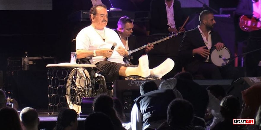İbrahim Tatlıses tekerlekli sandalye ile sahneye çıktı!